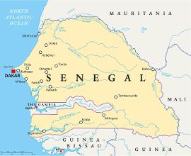 Map of Senegal (© Peter Hermes Furian - Fotolia.com)